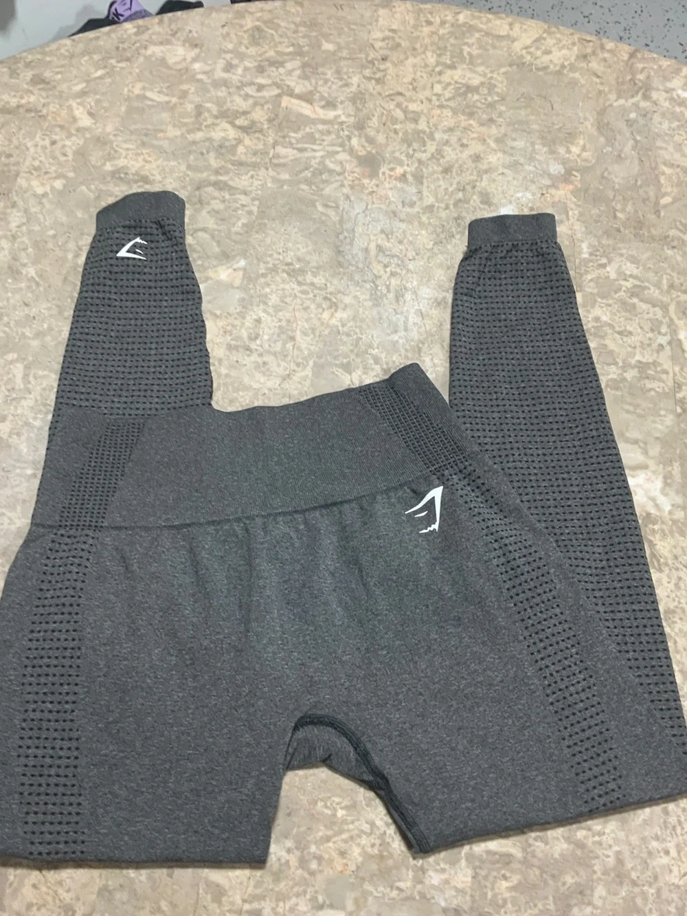 Gymshark Black Textured Seamless Leggings